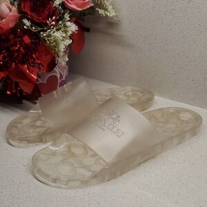 Coach Clear Sandals